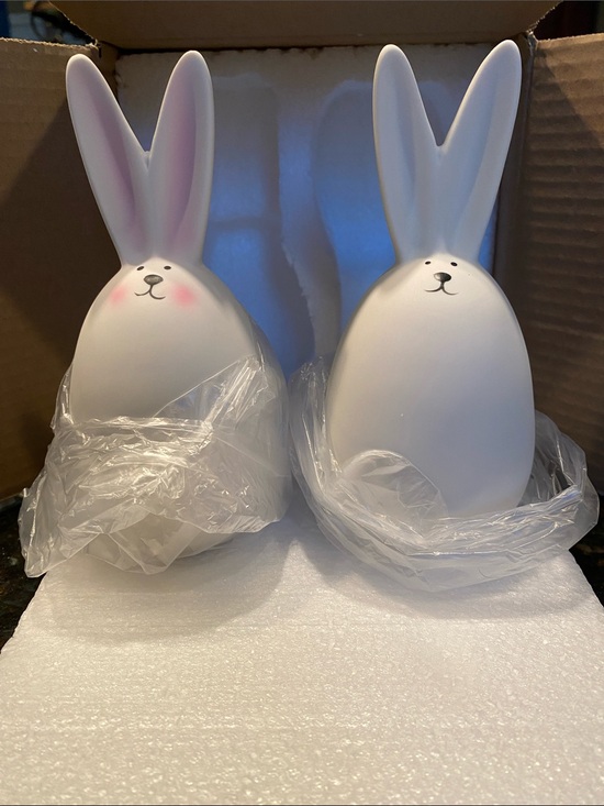 ApisNest Other - NIB Set of 2 Ceramic Easter Bunnies